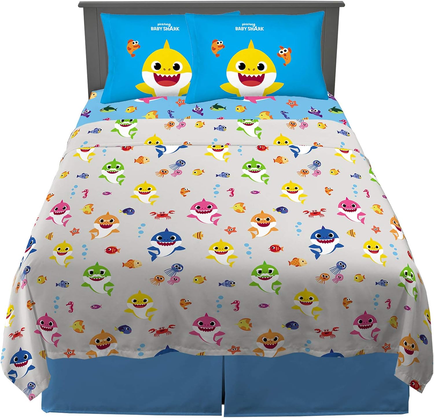 pinkfong baby shark bedding