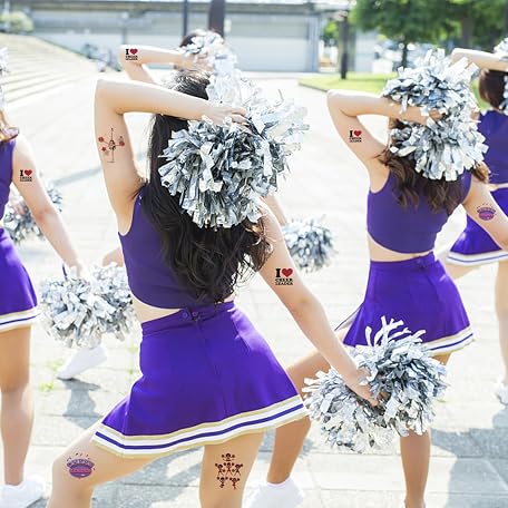 OriniPlay 50 Cheerleading Goodie Bags – Themed Party Decor, Plastic Gift Bags For Candy & Treats