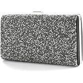 ELABEST Rhinestone Clutch Purse Bling Evening Bag for Women Formal Dress Wedding Double Sided Diamond Handbag