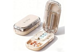 Pill Cutter, Adjustable Pill Splitter with Centering Device, Ideal for Cutting Multiple Pills, Features Precise Alignment, Ea