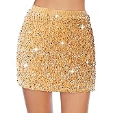 Century Star Sequin Skirt Girls Sparkly Elastic Waist Glitter Kids Metallic Fall Outfits Dacne for Cold Weather