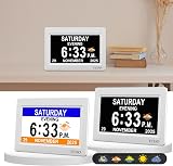 YCOO Dementia Clock 7 Inch Large Display Day Date Digital with Sun Moon Icons view 6
