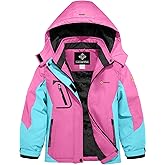 GEMYSE Girl's Waterproof Ski Snow Jacket Windproof Winter Jacket with Hood