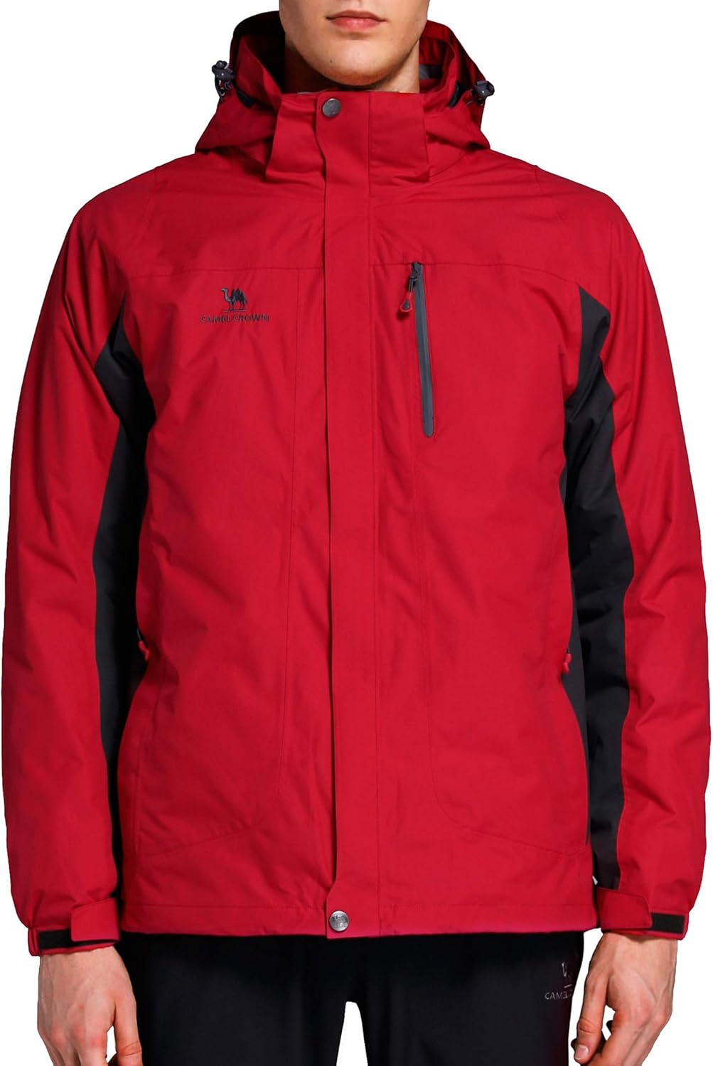 Amazon.com: CAMEL CROWN Mens 3-in-1 Ski Jacket Waterproof Winter Coat Warm Mountain Snow Jacket 