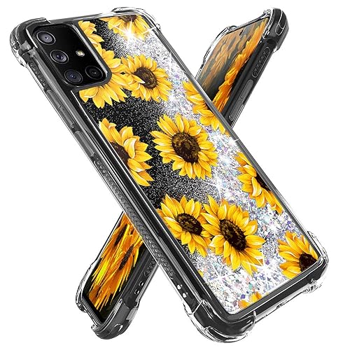 Miss Arts Galaxy A71 4G Case, Girls Women Cute Bling Flowing