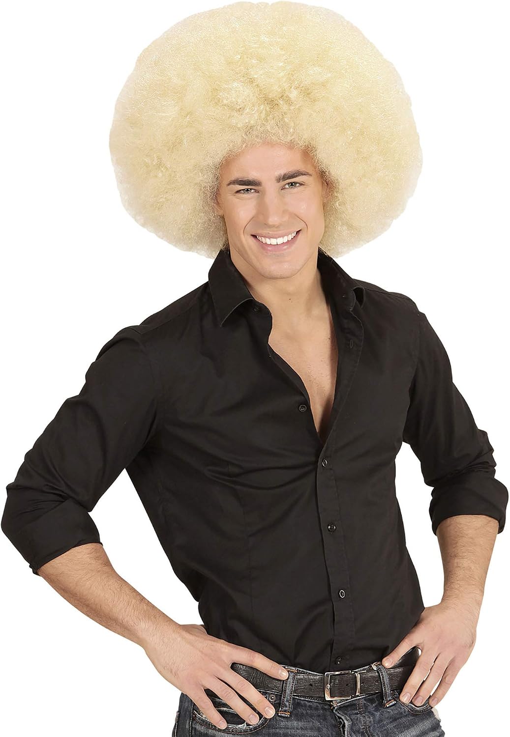 Widmann Afro Wig, One Size, Blond - Image 5