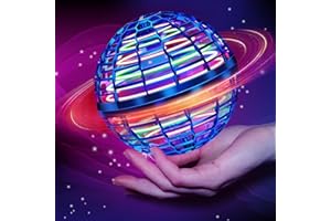 EXCOUP Flying Ball Toy, Hover Ball Flying Orb Hand Controlled Mini Drone Galactic Fidget Fly Spinner Cosmic Globe Boomerang w