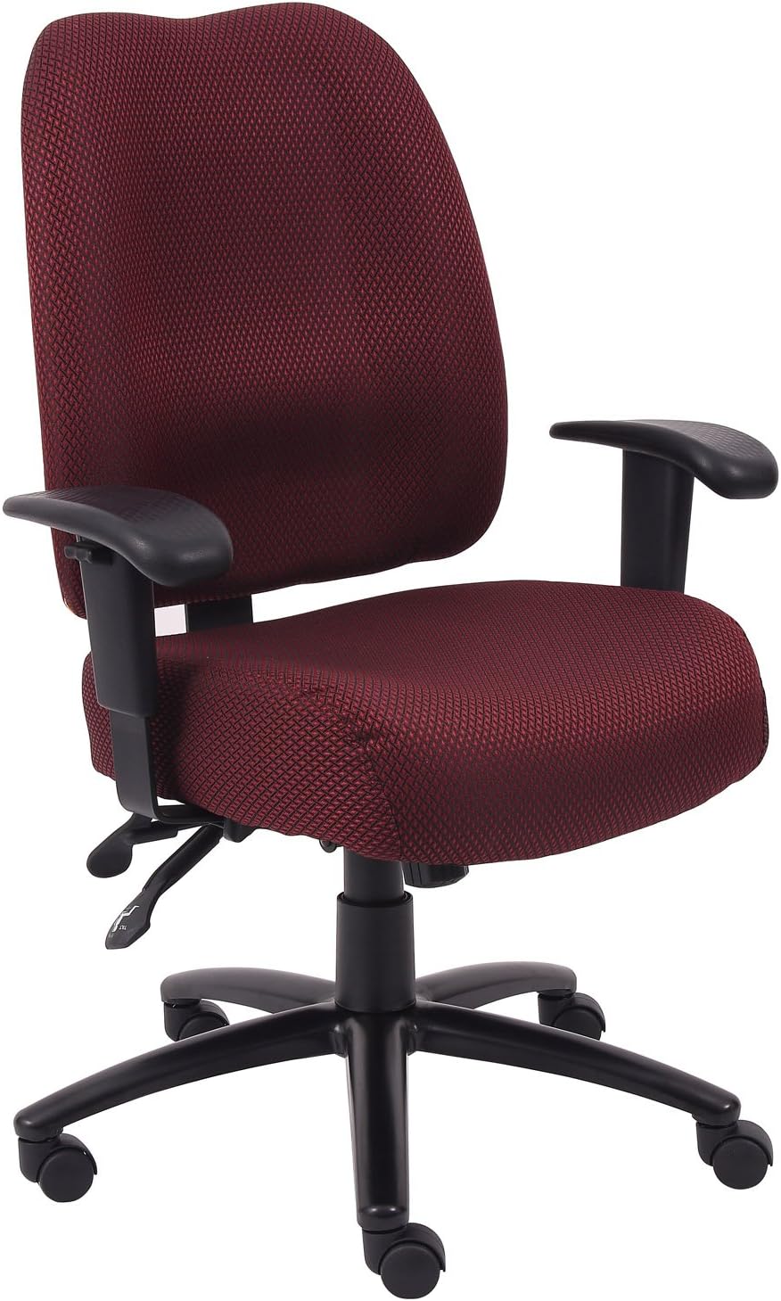 Dido Mid-Back Task Chair Fabric: Burgundy, Tilt: Standard