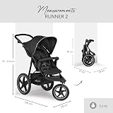 hauck Runner 2 Black All Terrain Pushchair with XL Pneumatic Wheels view 3
