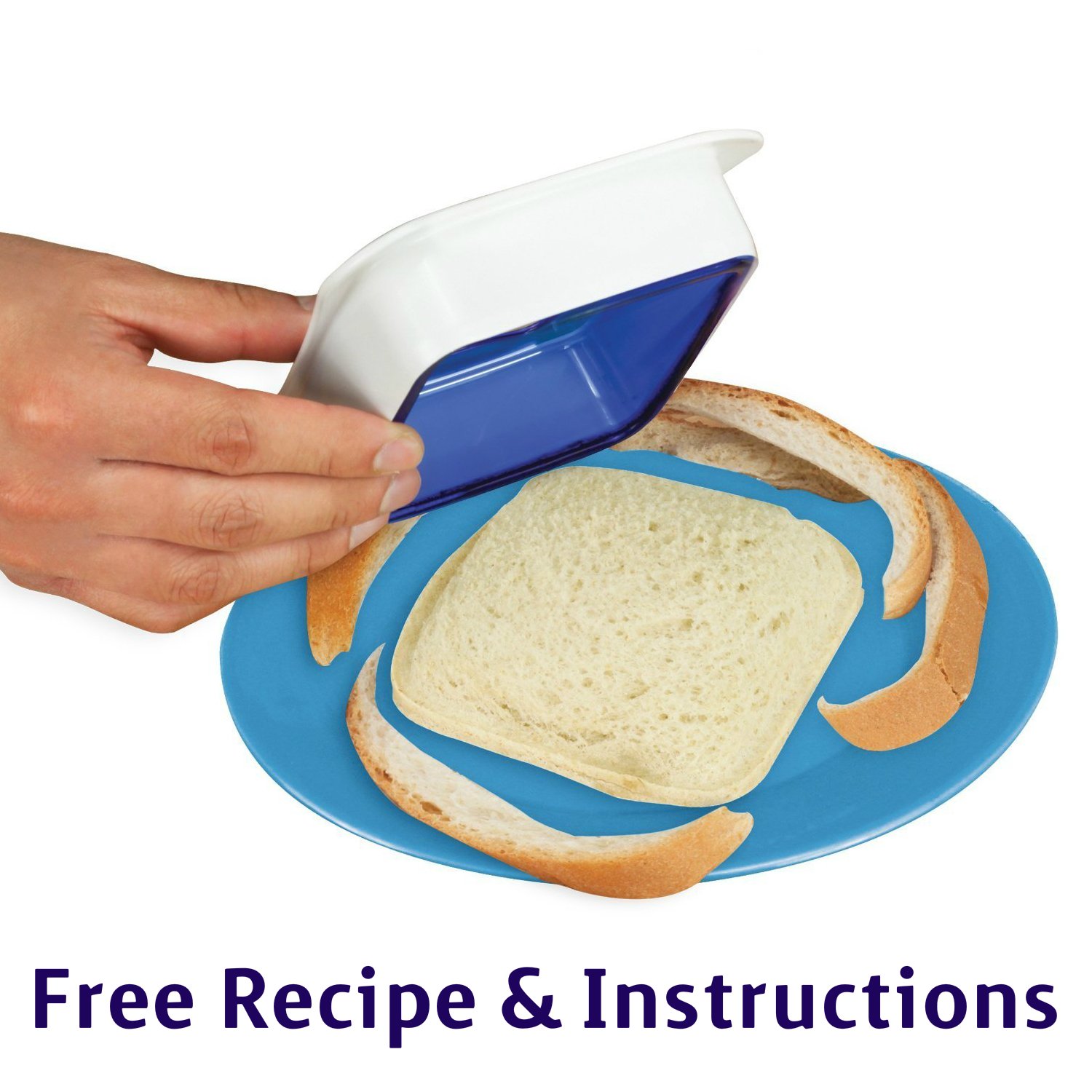Ampowers Sandwich Sealer Bread Cutter Maker Crust Remover Decruster BPA Free New eBay