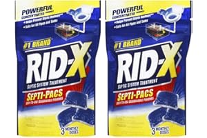 RID-X Septic Treatment, 3 Month Supply of Septi-Pacs, 3.2 oz (Pack of 2)