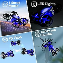 UNTEI 2 In 1 Mini Drones for Kids Remote Control
