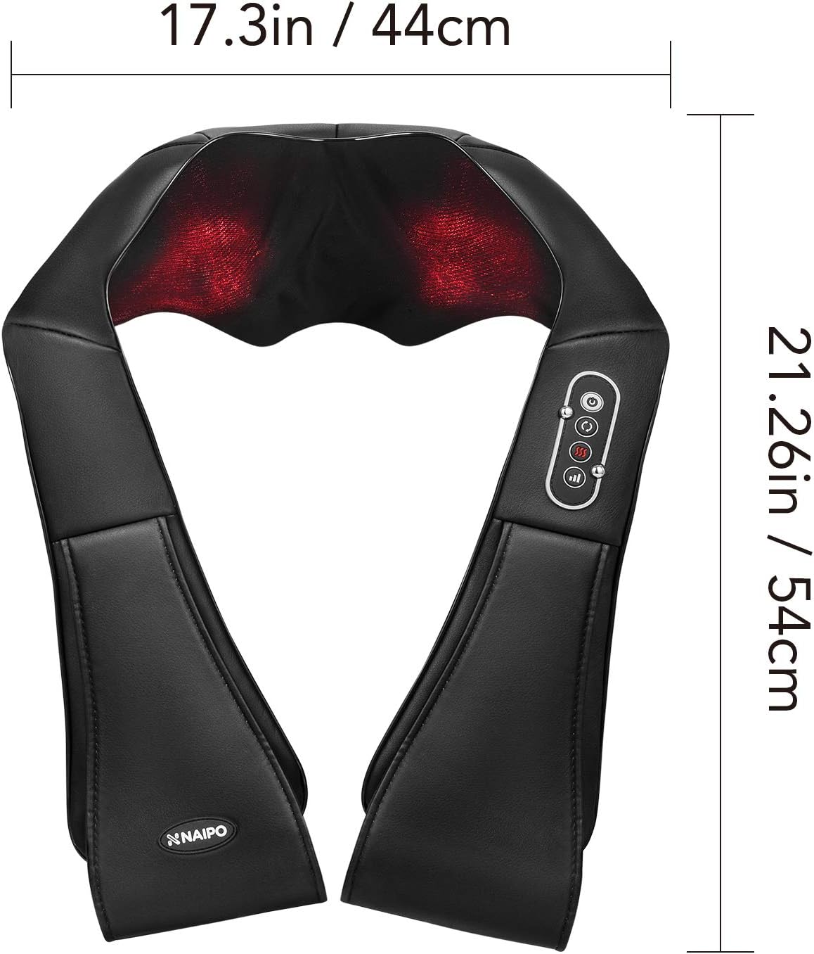 Naipo Shiatsu Back and Neck Massager with Heat Deep Kneading Massage for Neck, Back, Shoulder, Foot and Legs, Use at Home, Car, Office: Health & Personal Care