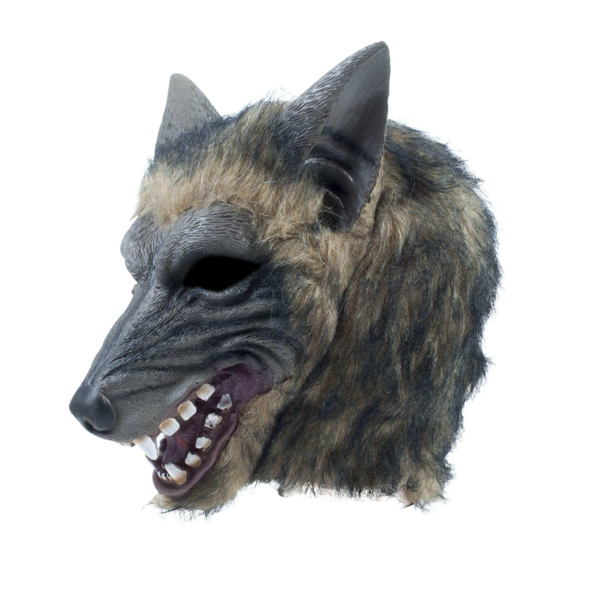 Bristol Novelty BM539 Wolf Mask, Unisex-Adult, One Size, Greyish Brown