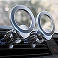 LISEN 2 Pack Fits MagSafe Car Mount, Magnetic Phone Holder for Car[24 Super Magnets]car Vent Phone Mount, Mag safe Phone Holder Car Accessories for iPhone 16 15 14 13 Pro Max Plus Mag Safe Case,Black