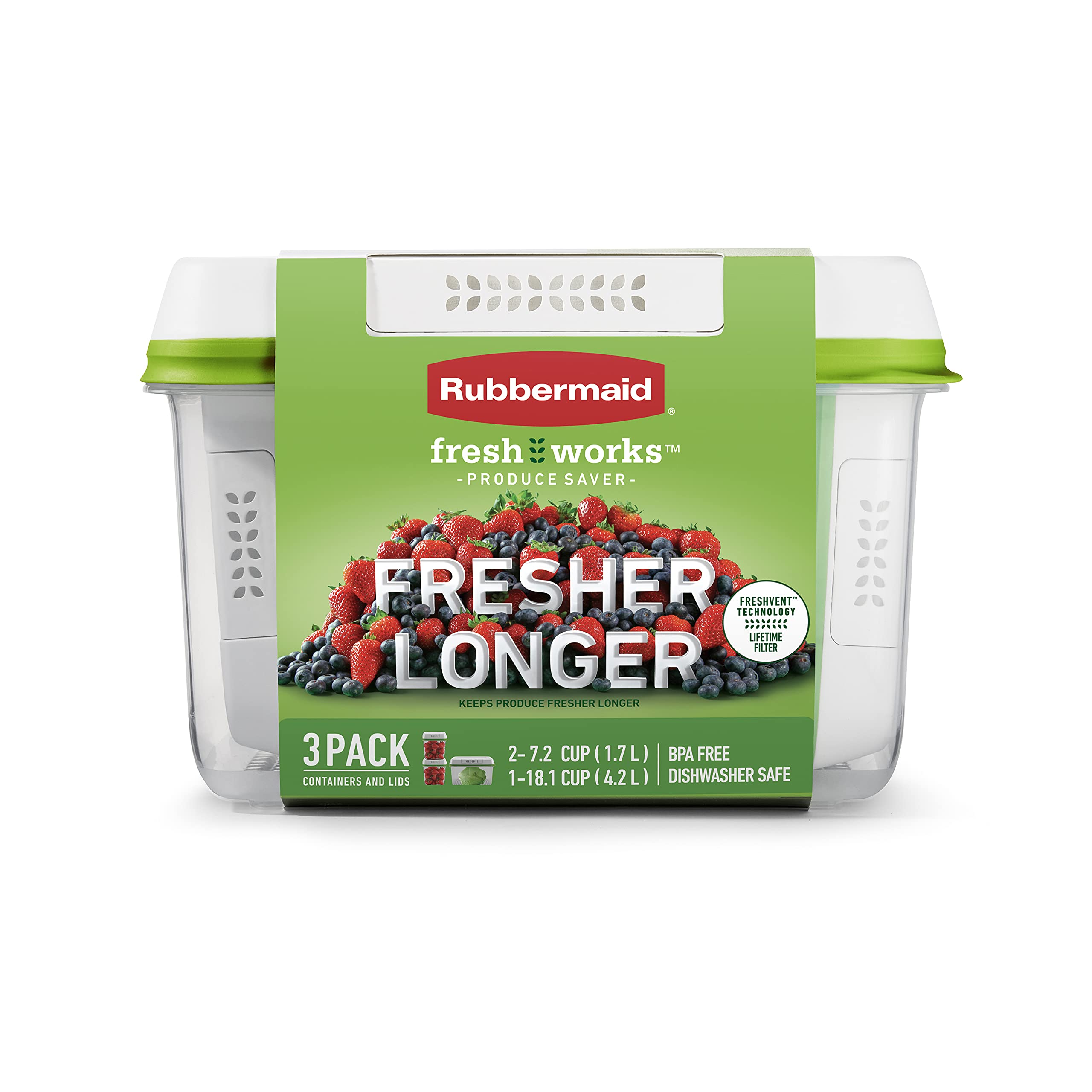 Mua Rubbermaid FreshWorks Produce Saver, Medium and Large Produce ...