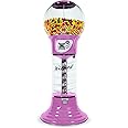 Giant Gumball Machine with Stand - Commercial Bubble Gum Machine 5`6" Spiral Gumball Vending Machines - Coin Mechanism $0.25 - Dispenses 1” Gumballs Bouncy Balls & Toys in Round Capsules - Purple