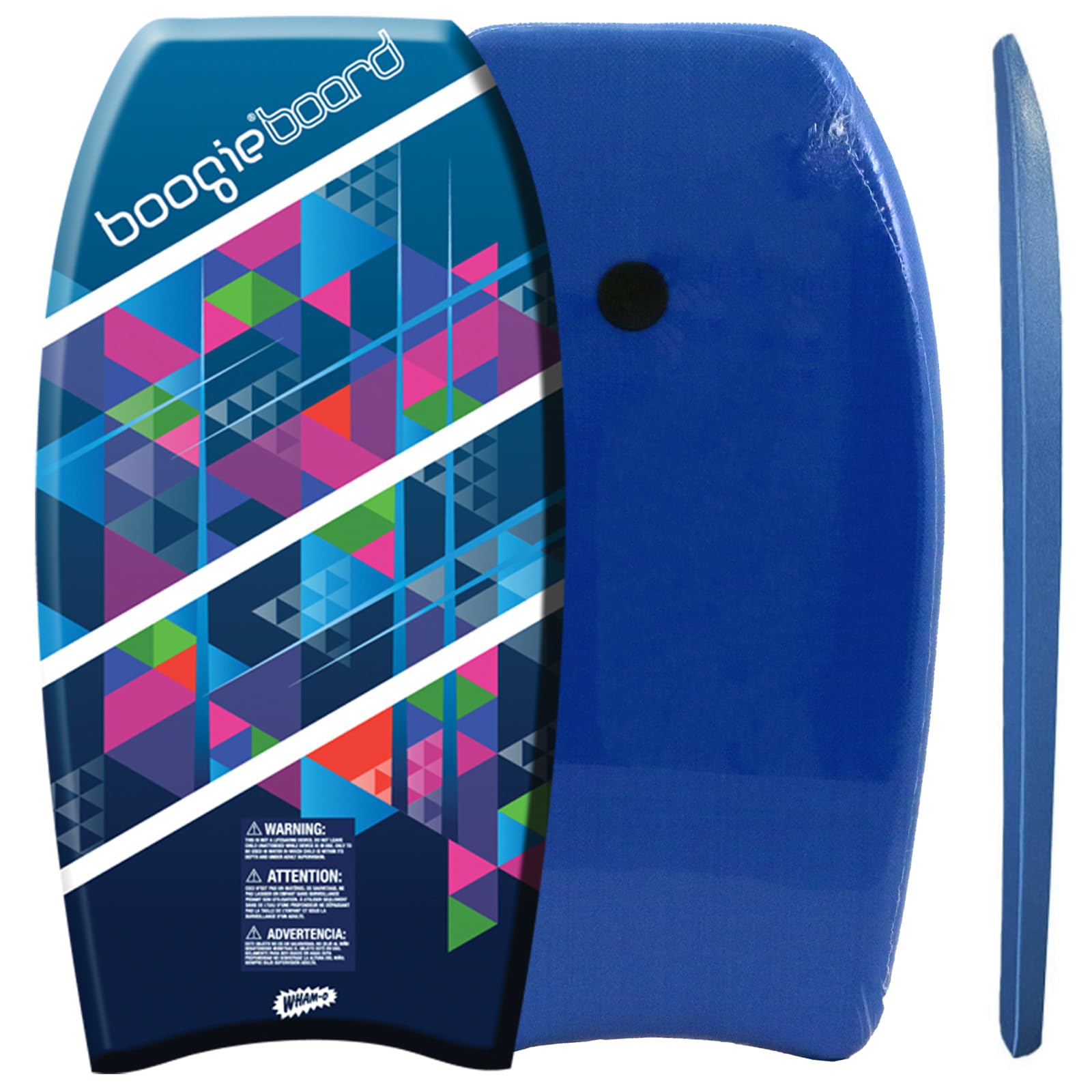 Photo 1 of **BOTTOM CORNER HAS BEND**Wham-O Bodyboard with EPS Core Wrist Leash 37" Lightweight Bodyboards Durable Body Board for Beach Adults Kids All Wave Conditions (Blue)