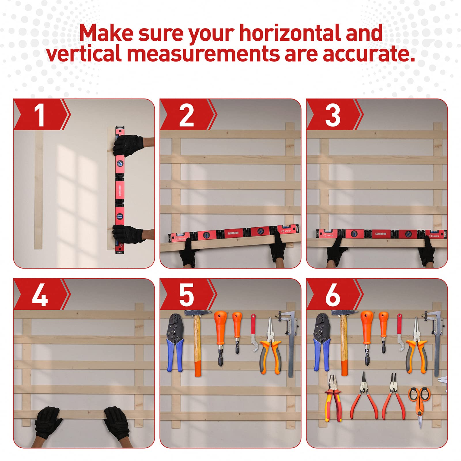 Saker Multi-function Foldable Level, 28-Inch Leveler Tool,Gifts for Men,Multi-Angle Measurement Woodworking Tools,Precise Leveling In Any Position,Folding Level Tool To Save Your Precious Time