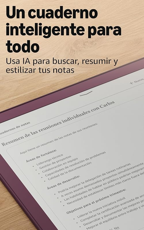 Kindle Scribe Colorsoft (última gen.): fino, ligero y rápido, con pantalla a color de 11" similar al papel y luz frontal; escribe en cuadernos integrados, documentos y libros (32 GB, grafito)