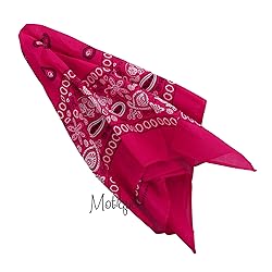 Motique Accessories 22 Inch Cotton Paisley Bandana