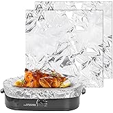 YOUMII 2 Pack Disposable foil Electric Roaster Liners- Fits 14-26 Qt Roasters - Oven Drip Pan Tray for Baking, Roasting, Grilling & Cooking