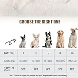 KSIIA Calming Dog Crate Bed Large 90x60cm Fluffy Washable Beige view 2