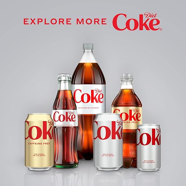 DIET COKE SODA SOFT DRINK FRIDGE PACK CANS, 12 FL OZ, 12 PACK