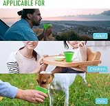 ddLUCK Silicone Foldable Cup 2 Pack BPA Free Collapsible Travel Mugs view 5