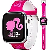 Barbie Kids Smart Watch – Touchscreen Smartwatch with Camera, Activity Trackers, Pedometer, Music, Stopwatch, and Glitter Silicone Strap – Fits Wrists from 5.5" to 8"