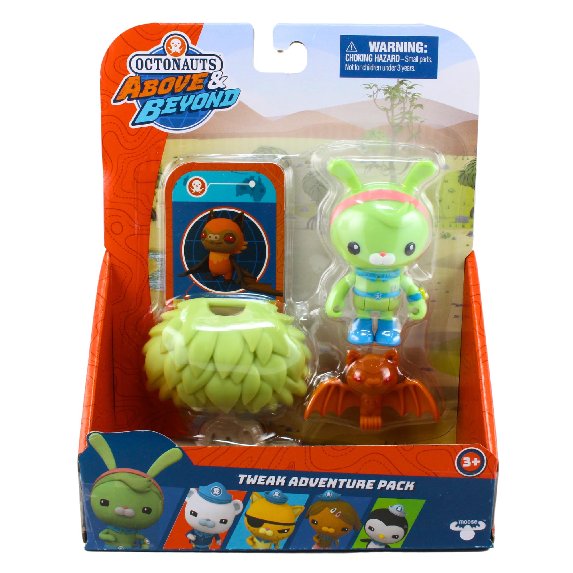 Octonauts Above & Beyond Adventure Pack Toy Figure Playset with Accessories - Tweak