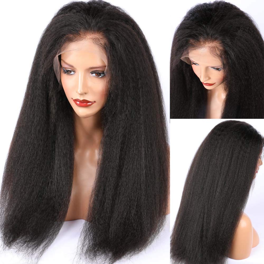 Amazon Com Alyssa Kinky Straight Full Lace Wigs With Baby Hair