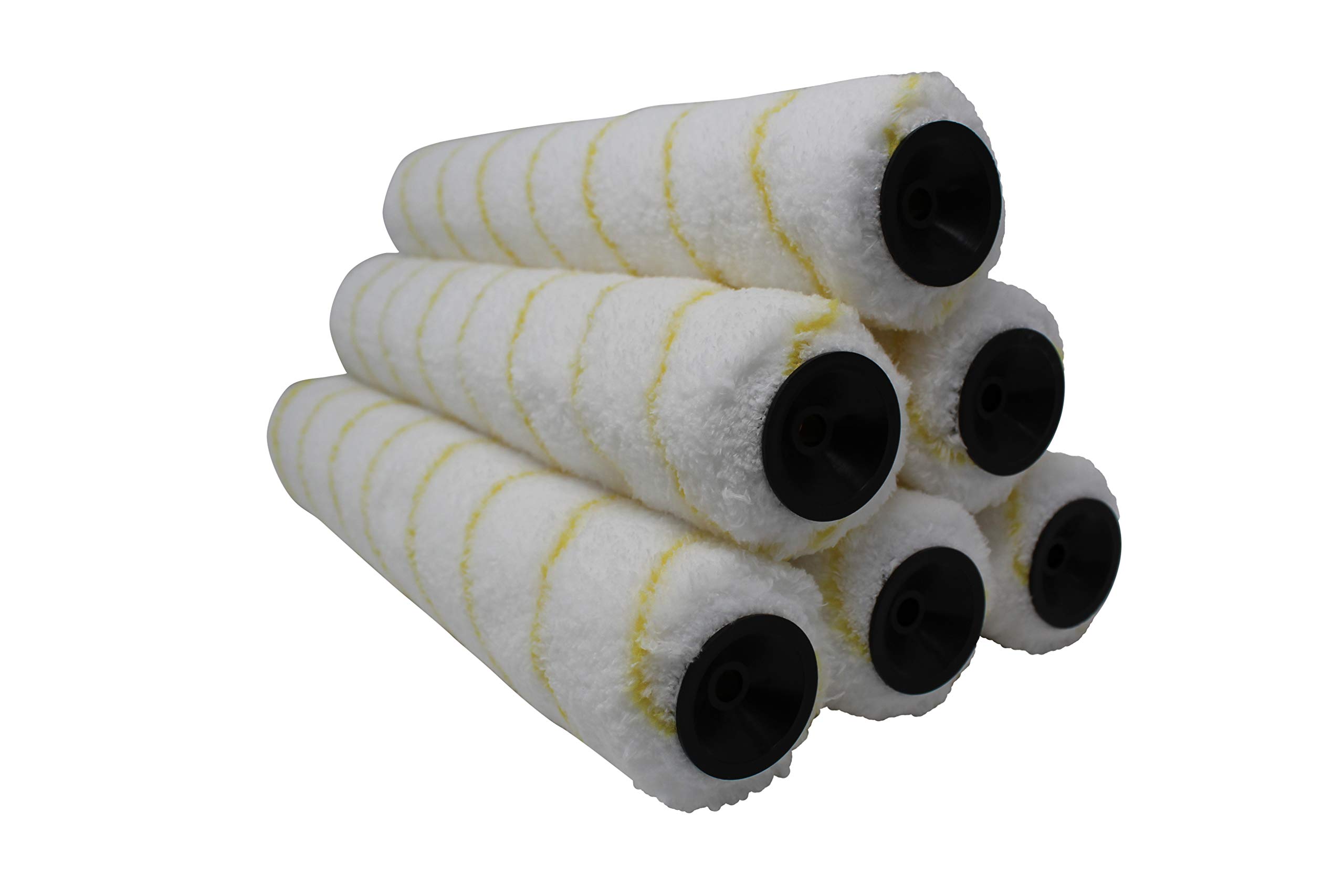 Pro Grade Paint Roller Covers - 1/2 X 14 Inch Microfiber 6 Pack