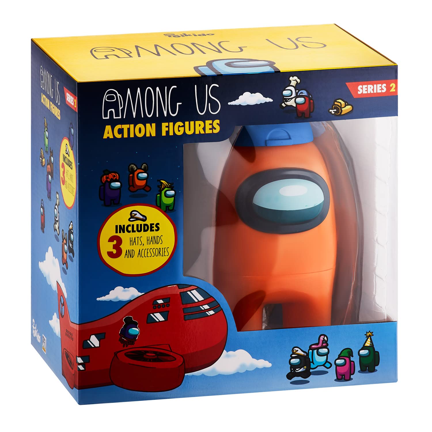 Among Us Collectible Action Figures With Accessories - Series 2 (Orange) 17cm