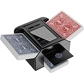 Treviat Automatic Card Shuffler for 1-2 Decks, USB-C Rechargeable, Black