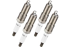 BDFHYK Set of 4 Iridium Spark Plug Compatible with Regal LaCrosse Equinox Malibu HHR Captiva Sport Terrain 9-5 G5 G6 Sky Vue Aura,2.0L 2.2L 2.4L L4 Engine Replacement for XP5263 12680076