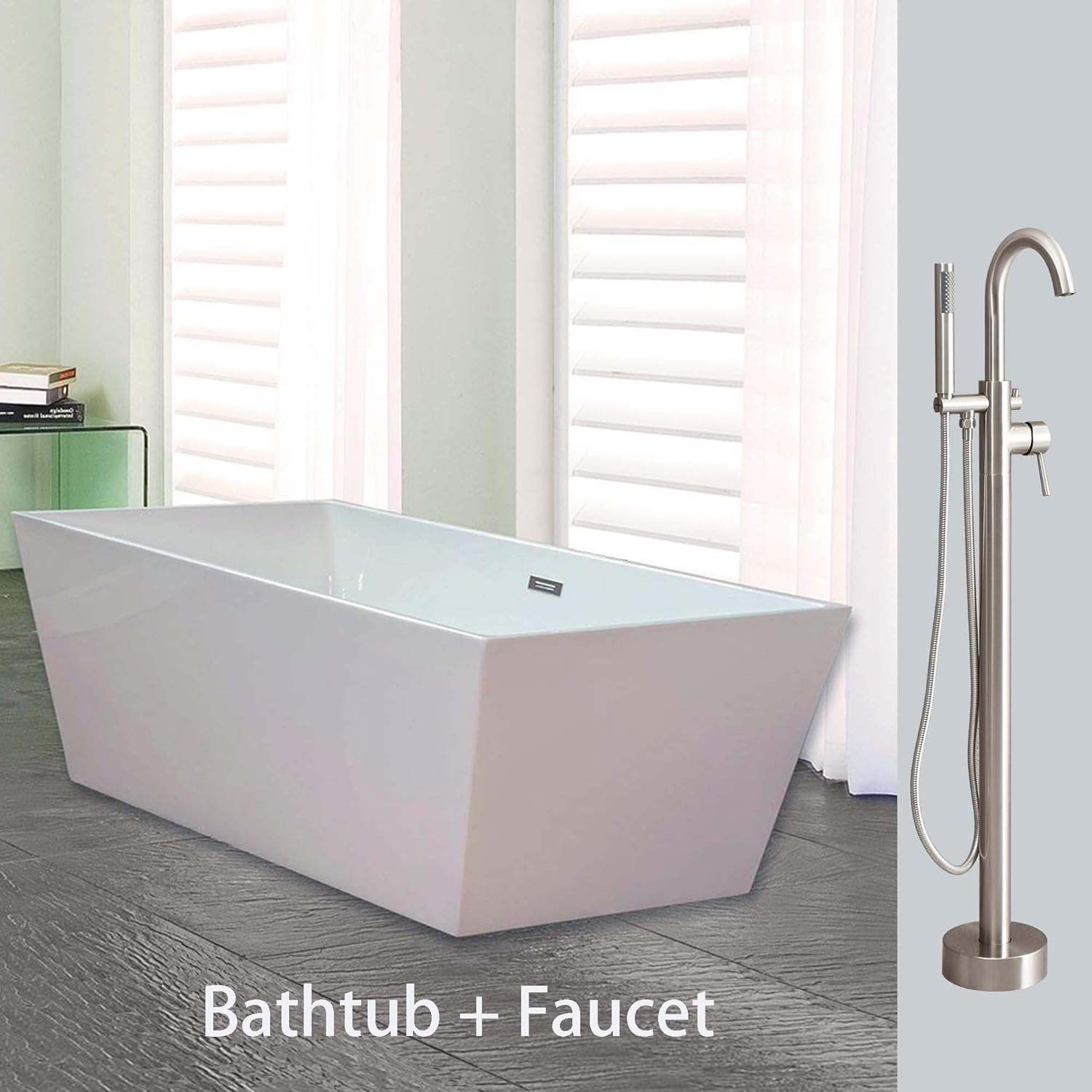 Woodbridge Bta1512 B0003 Acrylic Freestanding Bathtub Contemporary
