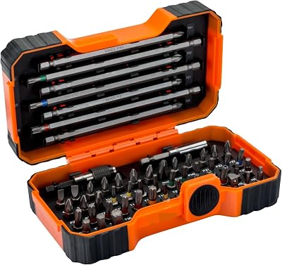 Bahco 59/S54BC 54 Pcs Bit Set Slotted Phillips Pozidriv Hex Robertson TORX