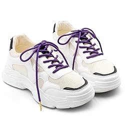YJRVFINE Athletic Round Shoe Laces: 2 Pairs 47 Inch