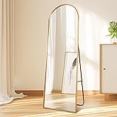 CUCZUUS 64x21inch(161x52cm) Floor Full Length Mirrors with Stand,Shatter-Proof Tempered Glass,Wall Mounted Hanging/Standing/L