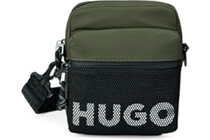 HUGO mens Mesh Logo Small Crossbody Bag