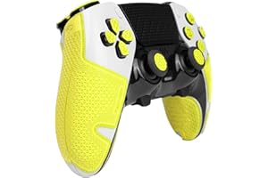 TALONGAMES Controller Grip Tapes Compatible with PS5 DualSense Edge, Anti Slip, Sweat Absorbent, Skin kit, Compatible with PlayStation 5 Edge Controllers Grips, Buttons, Trigge, D-pad (Ultra - Neon)
