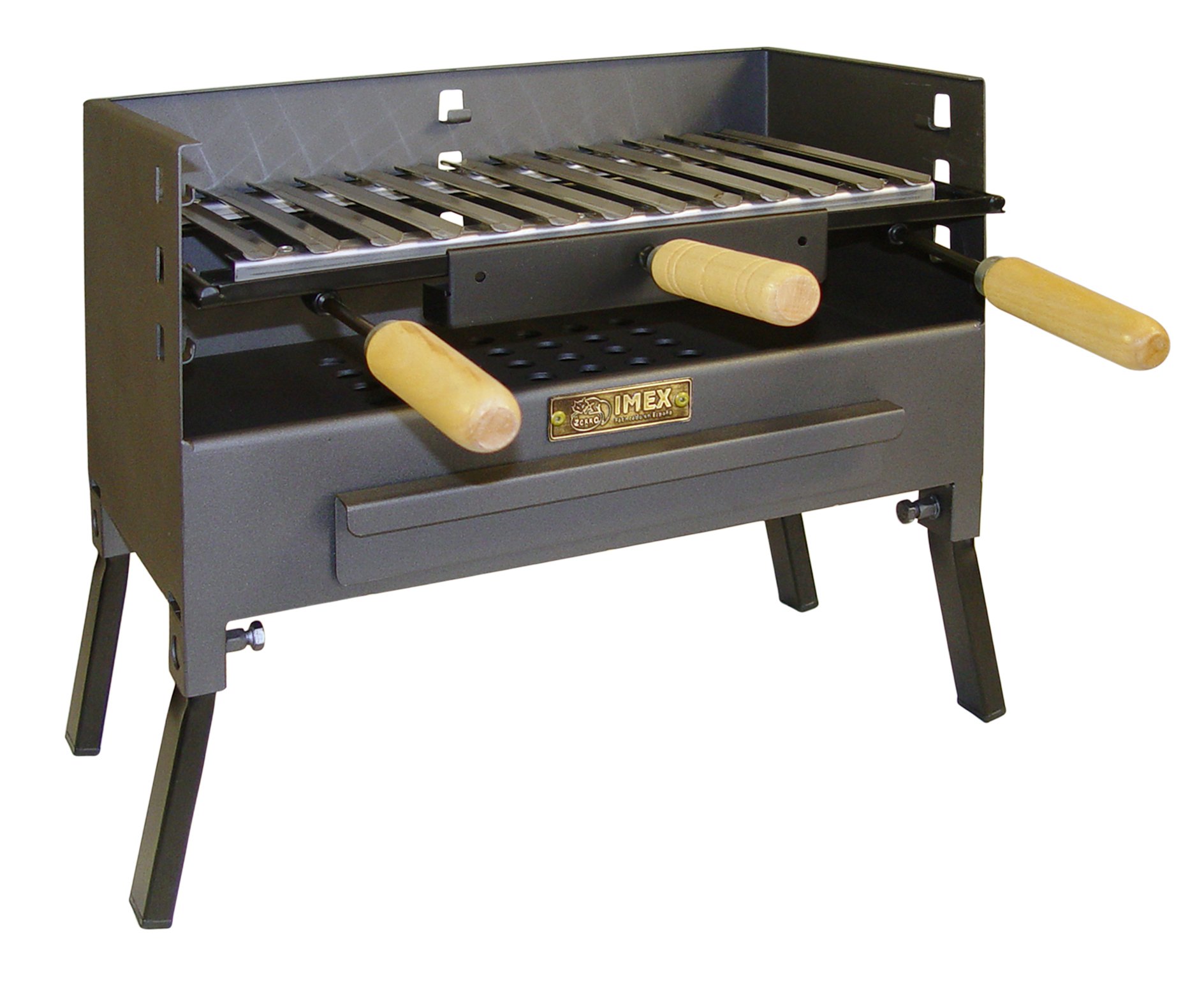 Imex El Zorro Barbecue Table with Grill, Black, 105 x 61 x 39.5 cm, 71422.0