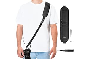 ARVOK Camera Strap with Camera Wrist Strap, Adjustable Camera Shoulder Strap for Nikon Canon Sony Fuji DSLR Camera