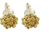 Gold Stud Earrings for Women 18k Gold Plated Twisted Ball Earrings Knot Earring Stud Jewelry for Women