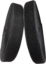 IHKFILAN Sew On Hook and Loop Tape 2cm x 10m Black Nylon 2 Roll view 2