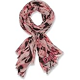 DKNY womens Lightweight Printed Oversized Pashmina Scarf
