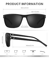 CIFOYA Mens Sunglasses Polarized Men