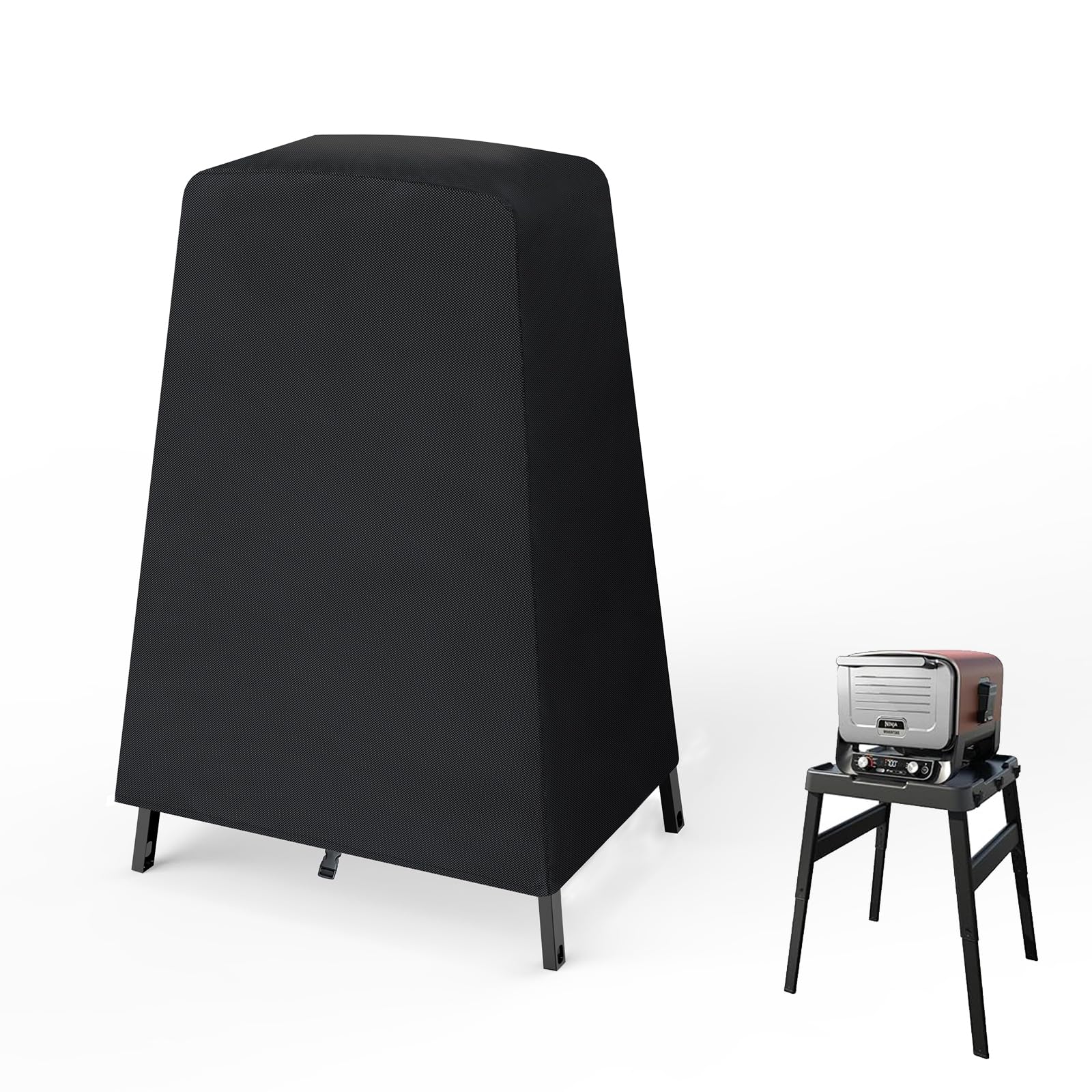 Cover fit for Ninja Woodfire Oven [OO101UK] on Stand [Cover Only], 420D Oxford, Windproof Dustproof with Buckle — image 1
