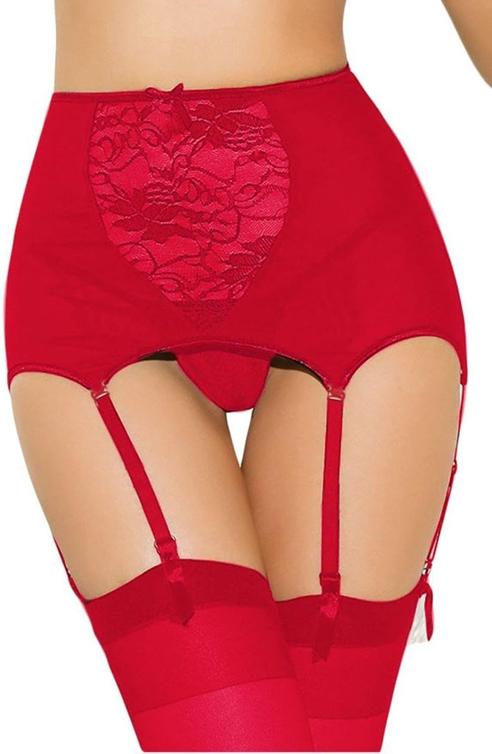 Women's Sexy High-waisted Hollow-out Lace Garter Belts